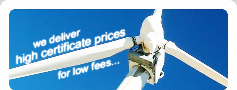 We deliver high certificate prices for low fees...