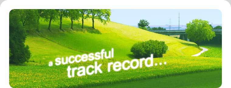 A successful track record...